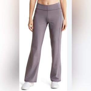 Z by Zella Gray Boot Cut Flare leggings with Structured Fabric
